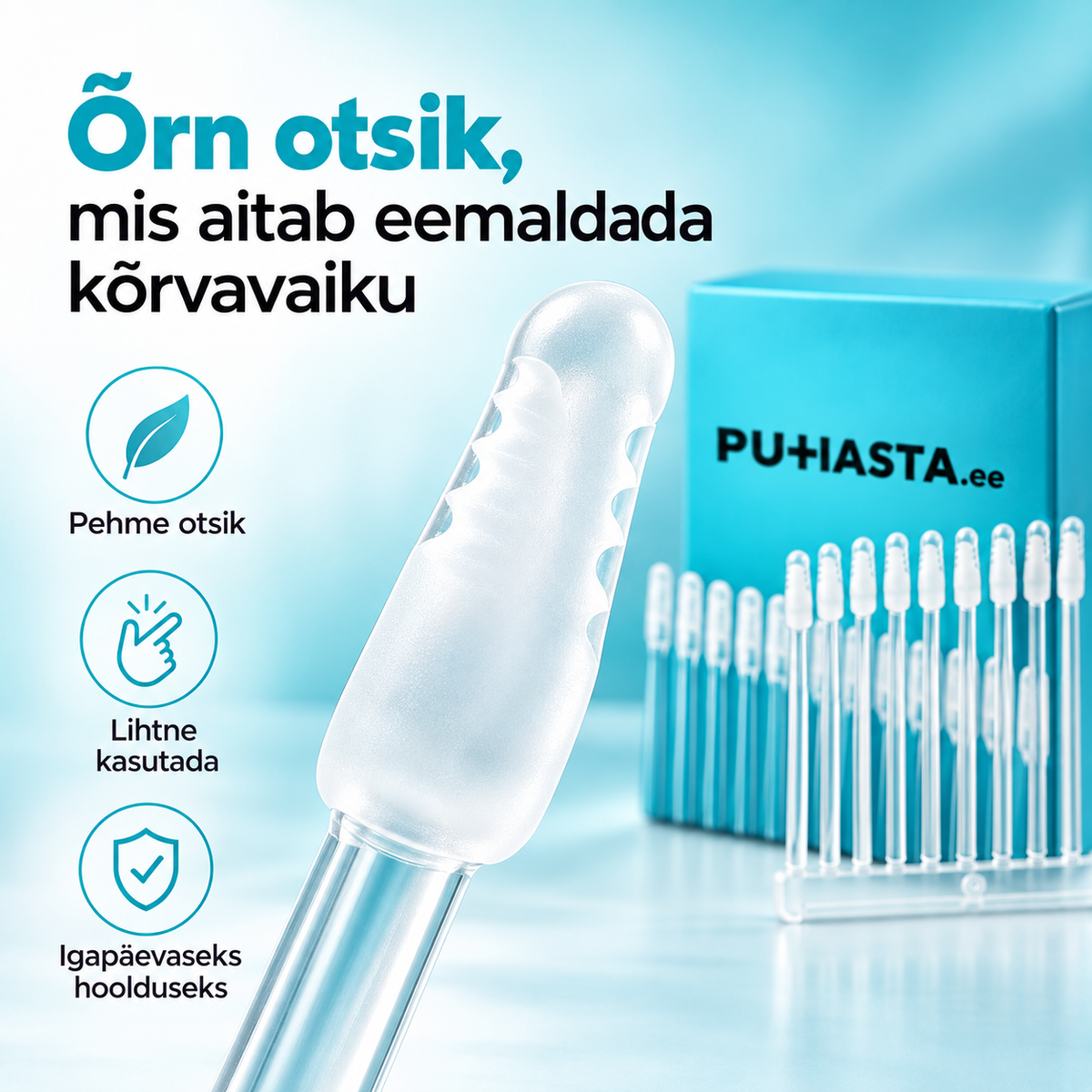 Puhasta™ Kõrvapuhastuspulgad