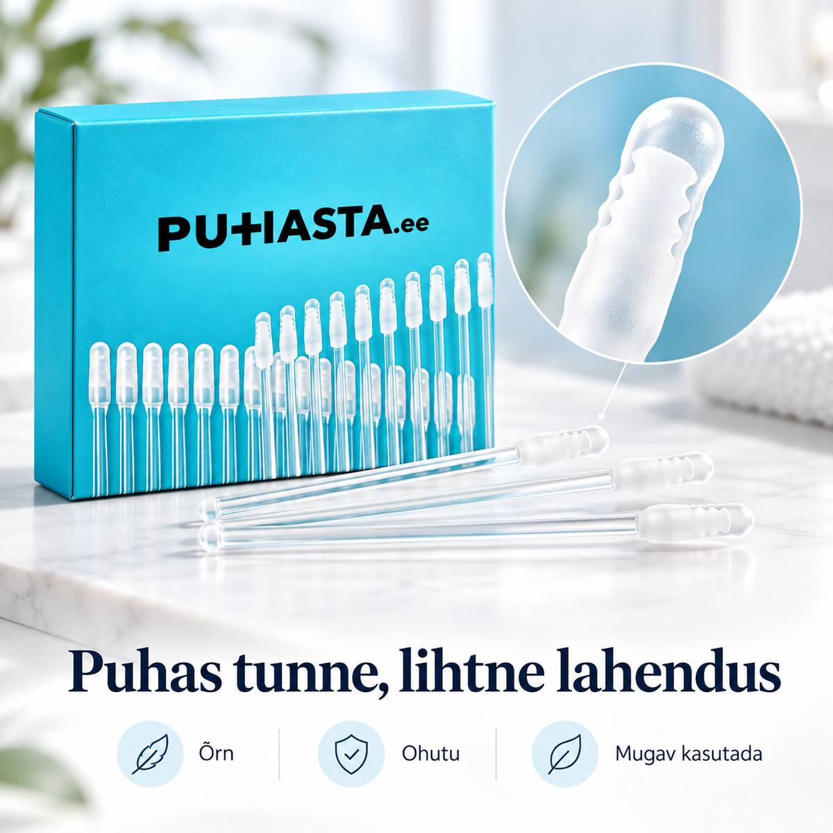 Puhasta™ Kõrvapuhastuspulgad